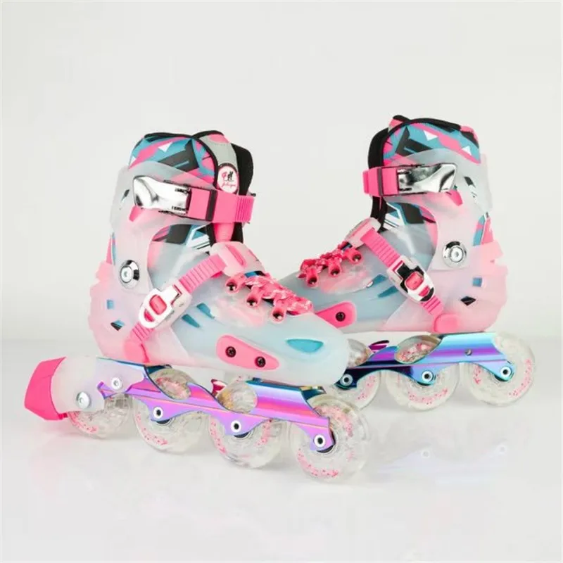 قسط اطفال حذاء رياضة مضمنة لعمر 8 إلى 15 سنة التزلج الأحذية في الهواء الطلق الأحذية الرياضية حجم S M جانب أوروبا 29 إلى 36