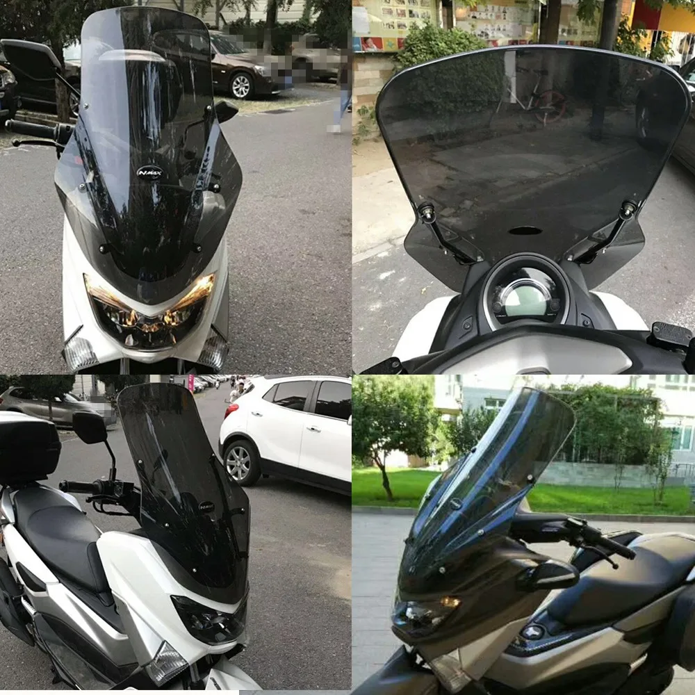 

Modified Motorcycle NMAX155 nmax windscreen Windshield Wind Deflectors with Screws Bolts Bracket for Yamaha NMAX 155 2016-2019