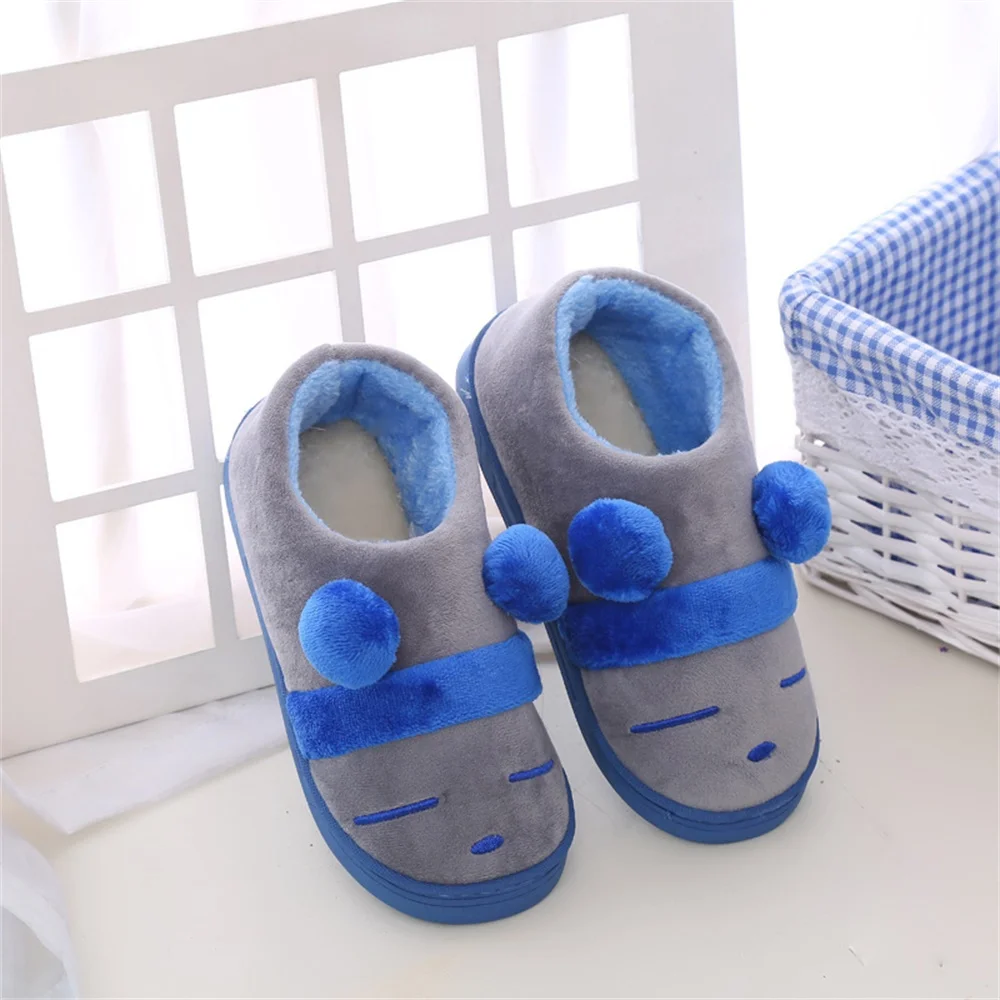 Winter Anti slip Lovely Children Slippers Kids House Shoes Cotton Warm
