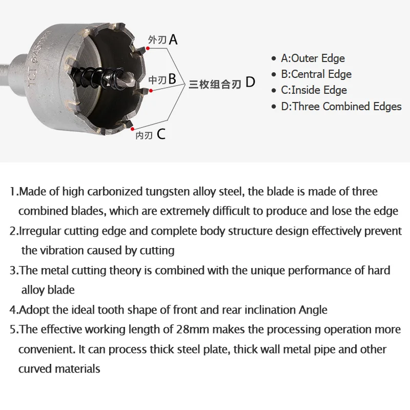 Free Shipping 16-65mm Core Drill Bit Metal Hole Saw Drill Bit for Steel Metal Alloy Cutter Multi tool Free Shipping 16-65mm Core Drill Bit Metal Hole Saw Drill Bit for Steel Metal Alloy Cutter Multi tool