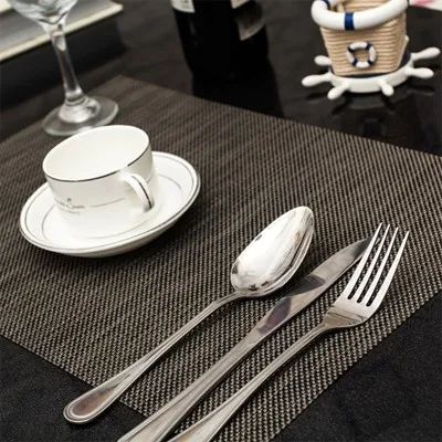 Fashion PVC placemats insulation pad pure color mat 45*30cm free shipping