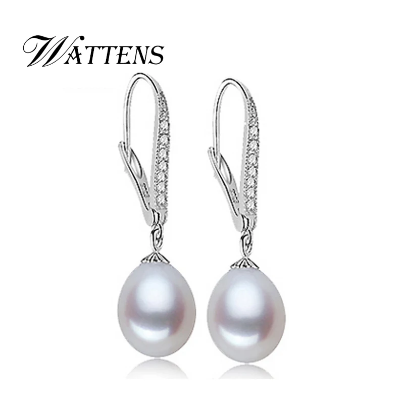 Серьги WATTENS с натуральным жемчугом, модные ювелирные изделия для невесты, подарок на день рождения, ювелирные изделия для женщин, серьги-гвоздики из стерлингового серебра 925 пробы