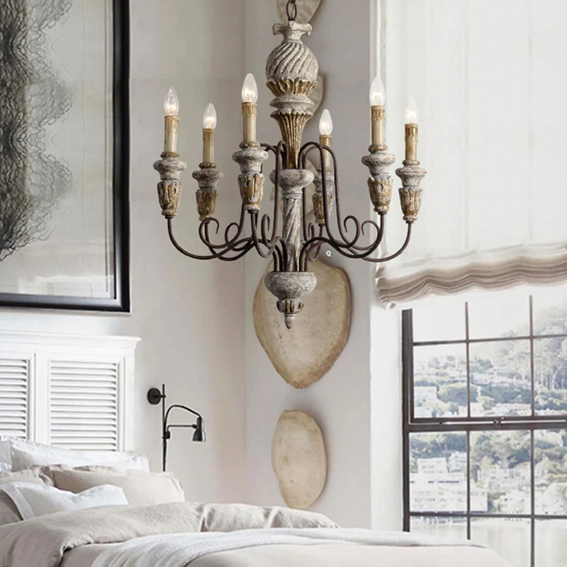 Винтажные деревянные люстры для гостиной, столовой, спальни, кухни ...