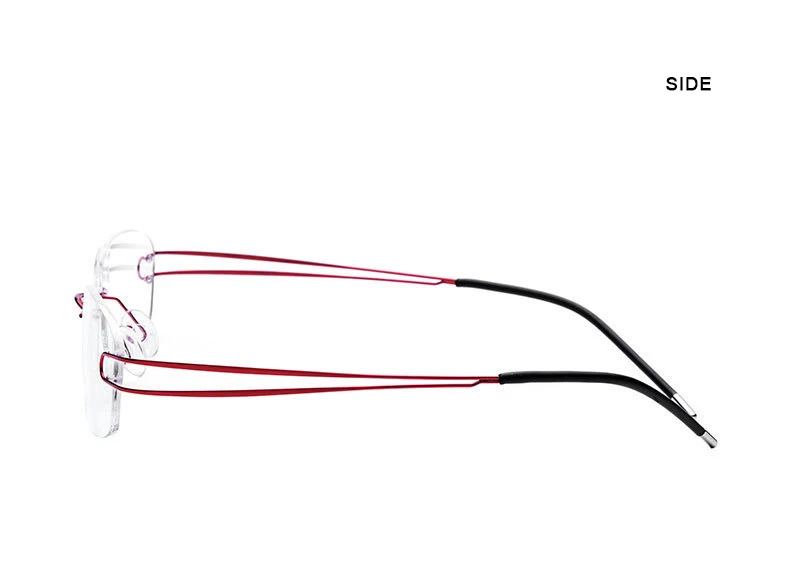 Сверхлегкие очки из титанового сплава, оправа для женщин, очки без оправы по рецепту, квадратные Безвинтовые бескаркасные очки для близорукости, оптические очки