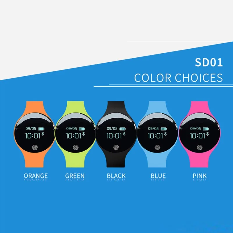 

SD01 Bluetooth Smart Watch for IOS Android Men Women Sport Intelligent Pedometer Fitness Smart Bracelet Watches for iPhone