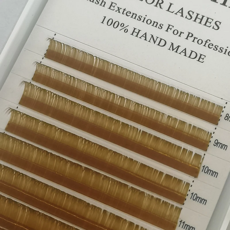 SONG LASHES высокое качество накладные ресницы 12 линий в лотке Коричневые Ресницы