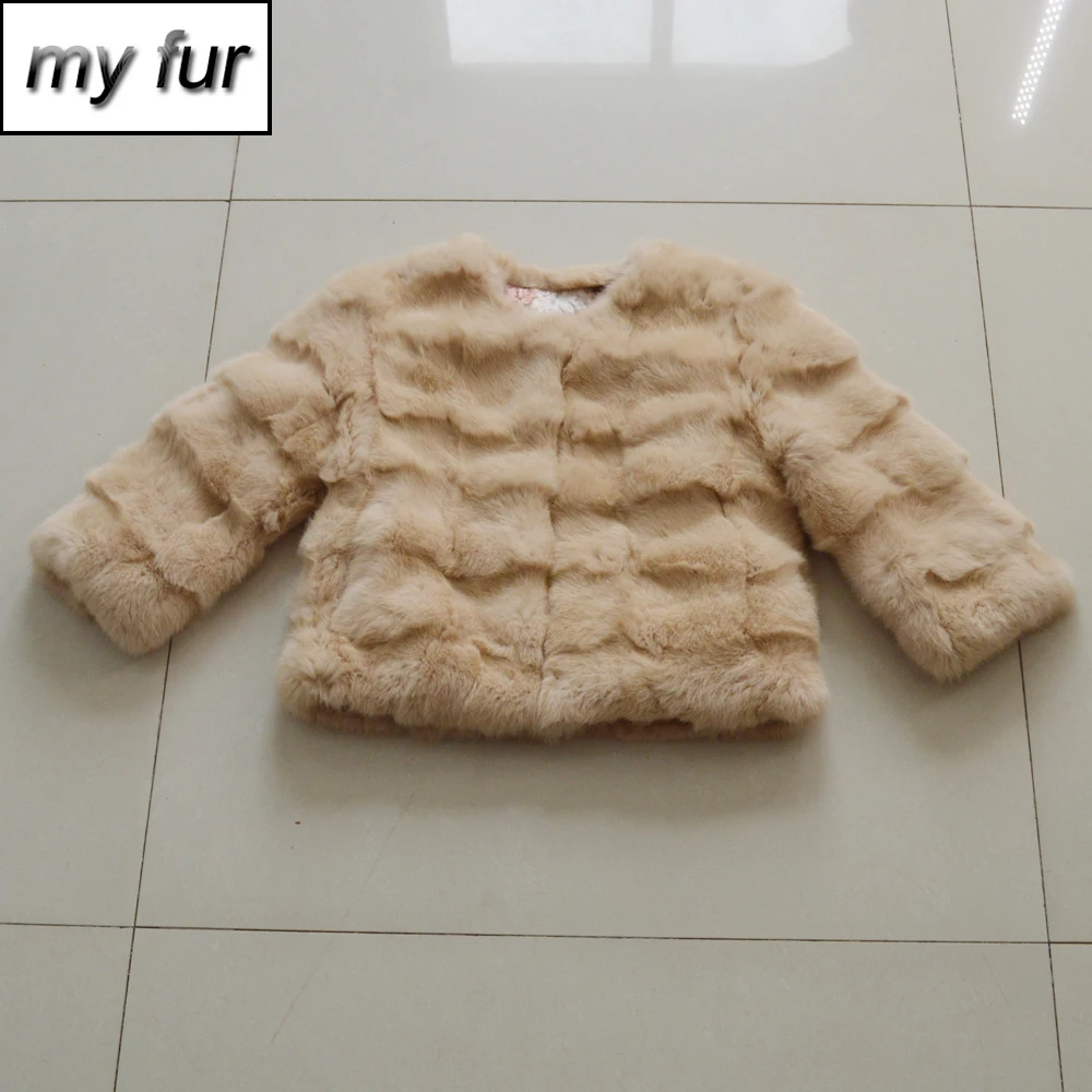 

2019 Hot Sale Lady Real Rabbit Fur Jacket Warm Girl Real Genuine Rabbit Fur Coats 100% Real Natural Rabbit Fur Short Overcoat