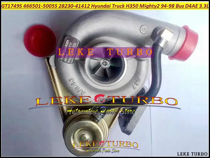 GT1749S 466501 466501-5005S 28230-41412 Turbo Turbocharger For HYUNDAI Truck H350 Mighty II 1994-98 Chrorus Bus H600 D4AE 3.3L (4)