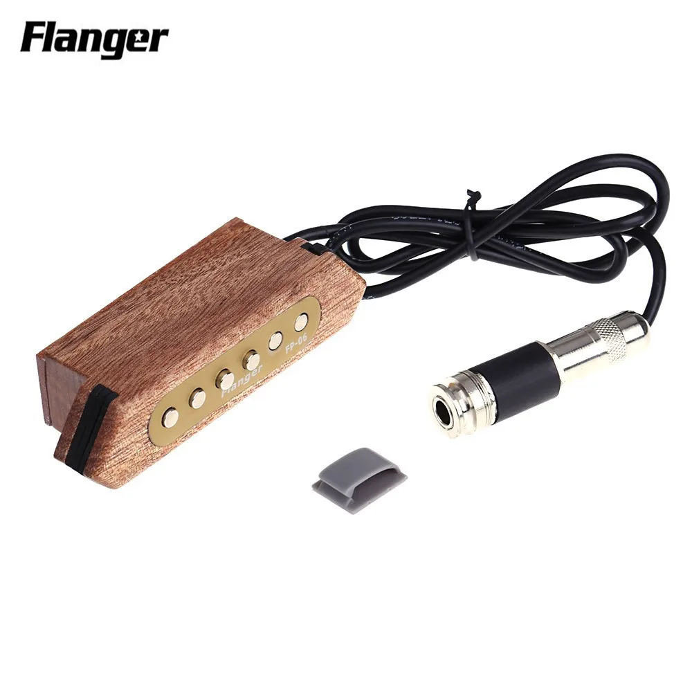 

Flanger FP-06 Magnetic Soundhole Pickup Transducer Adjustable Tone Volume Wooden for 39"/40"/41"/42"Acoustic Guitar