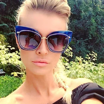 

Oversized Retro Sunglasses Women Clear Lens Fashion 2018 Vintage Women Sunglasses Luxury Brand Designer Transparent Clear Lens