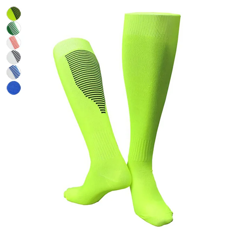 

Men Women Soccer Socks Thick Breathable Knee High Football Sports Training Long Stocking ASD88