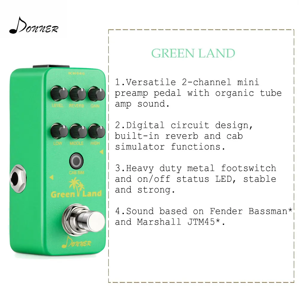 Donner цифровой мини предусилитель для гитары педаль эффектов схема ...