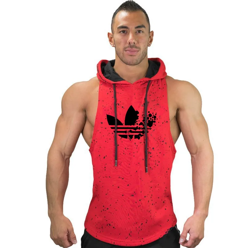 2019 New Hot Brand clothing Fashion Men's Sleeveless Hoodie Sweatshirt Leisure time Regular sleeveless hooded vest