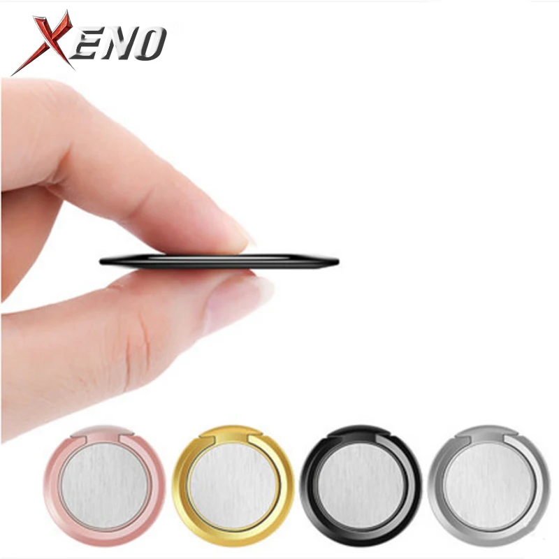 90 Degree Rotatable Smartphone Stand Holder Mobile Phone Finger Ring For iPhone Samsung Huawei Metal Car Mount Stand