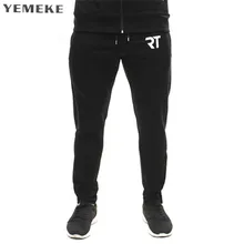Yemeke высокое качество брендовая одежда Jogger Брюки для девочек Для мужчин Фитнес Бодибилдинг Брюки для девочек для бегунов осень пот Мотобрюки штаны