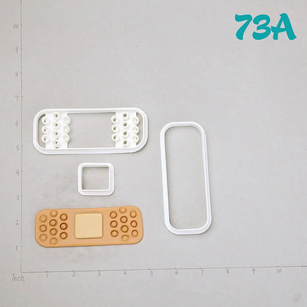 Медицинское оборудование Дизайн Формочки индивидуальный заказ 3D печатных помадка нож для кексов Кухня аксессуары - Цвет: 73A 2 inch