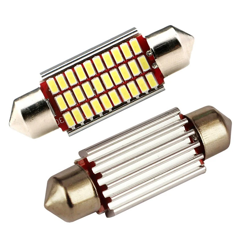 2 шт. C5W Внутренние светодиодные лампы 3014 18 27 30 33 smd 12 V Canbus Error Free 31 мм 36 мм/39 мм/41 мм Festoon купол для чтения светодиодные лампы