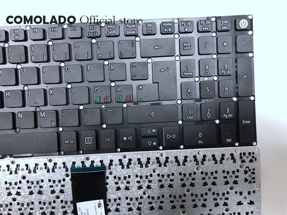 ND Nordic Laptop keyboard for Acer Aspire E5-573 E5-573T E5-573TG E5-573G E5-722 E15 E5-582P 507H 56AV 507H 54G6 F5-572 BLACK ND Layout -2