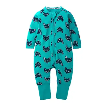 

Spring Autumn Baby Romper Zipper Style Cotton Long Sleeve Newborn Baby Clothes 3-24 Months Infant Jumpsuits Toddler Costume