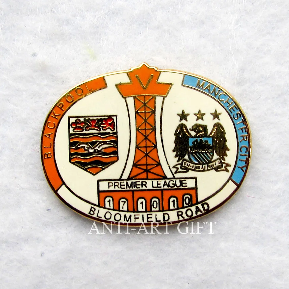 

Customized distinctive logo city badge hard enamel effect oval shape