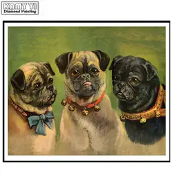 Pug-dog-New-100-5D-Diamond-Mosaic-pictures-Handmade-diy-Diamond-Painting-Cross-Stitch-Kits-Diamond LK1