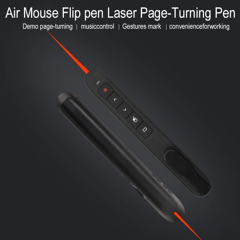 

PPT Presentation Laser Pen Rechargeable RF2.4Ghz Wireless Presenter Remote Control with Air Mouse PowerPoint Presentation GT