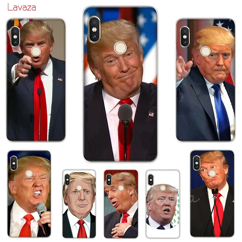 

Lavaza Donald Trump Hard Phone Case for POCOPHONE F1 Cases for Xiaomi Redmi Note 6 Pro 6A Mi 8 Lite Cover