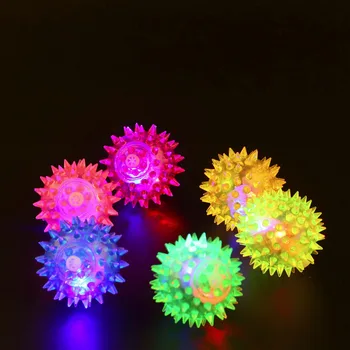 

2016 New Flashing Light Up High Bouncing Balls Novelty Sensory Hedgehog Ball New Hot!