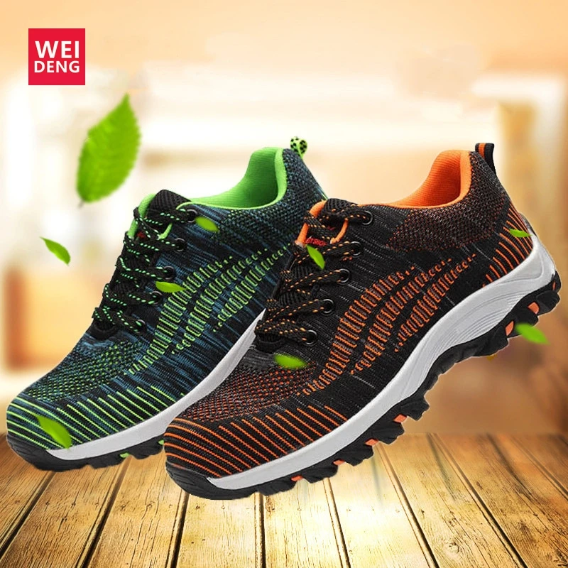 

WeiDeng Outdoor Insulating Construction Steel Toe Cap Work Safety Boots Steel Mid Sole Impact Resistant Puncture Proof Shoes