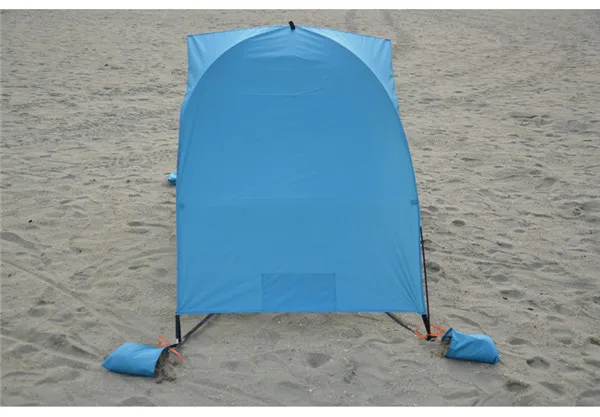 Tenda para Praia Verão ao ar Sombra de Sol Abrigo Livre Lona Strandtent Cabana Acampamento Pesca Toldo Praia Tenda Dossel Sol uv 15 Esporte e Lazer