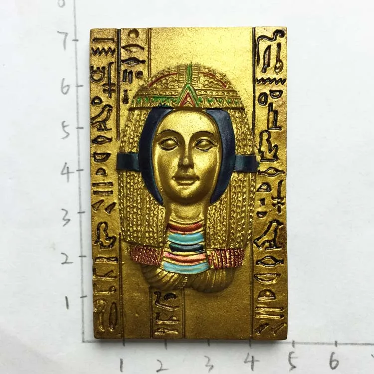 Египет сувенирами с ручной на Ближнем Востоке золотой медальон декоративные магнит на холодильник наклейки Коллекция путешествий
