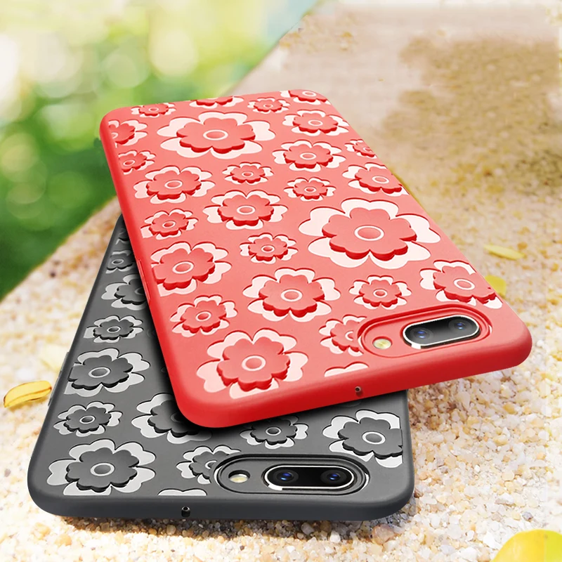 Flowers Anti-knock Case For OPPO R11 / R11plus Cover plus Coque Back Silicone |
