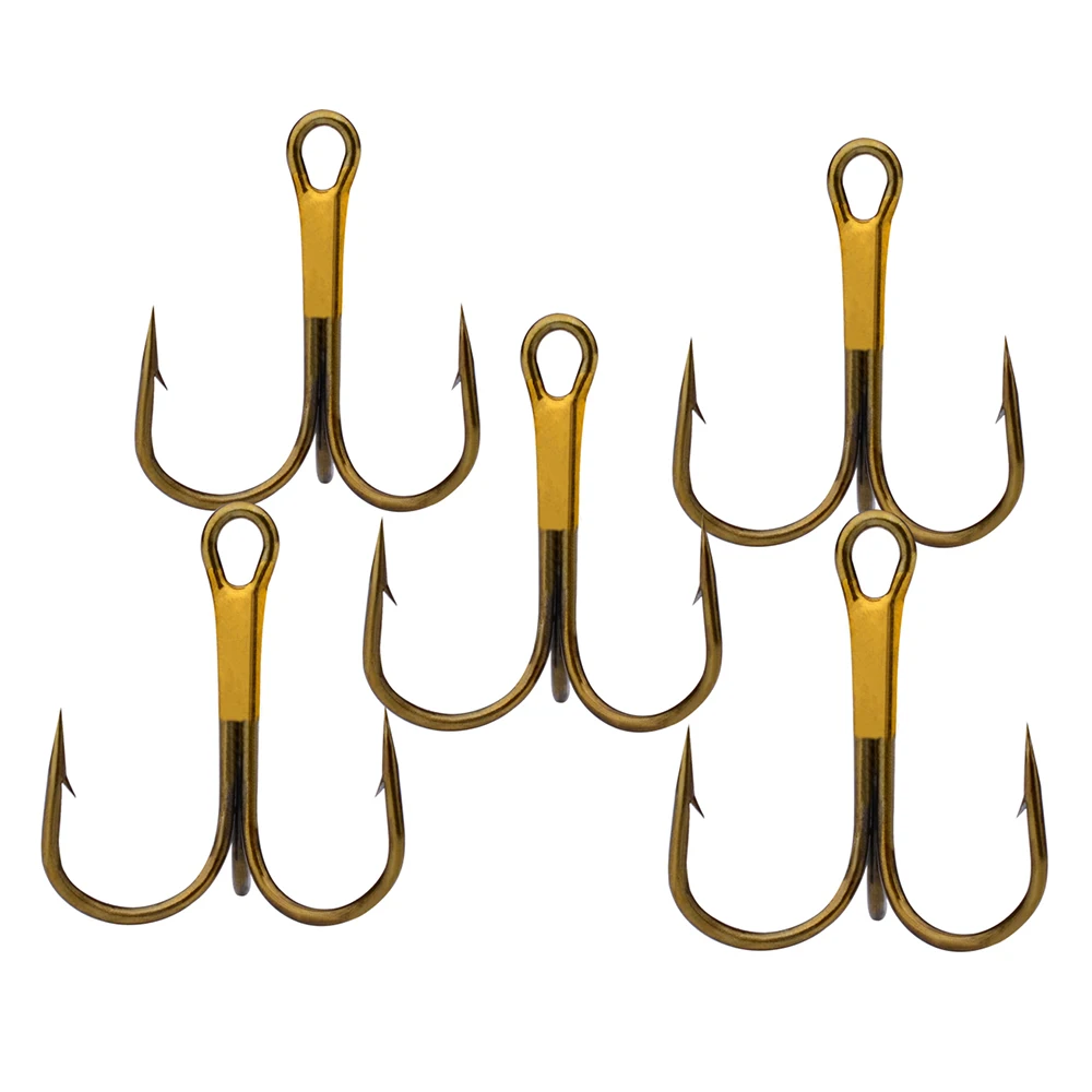 1000pcs/set Fishing Hooks 2/4/6/8/10# High Carbon Steel Treble Hook Set Fishing Tackle Fishing Equipment Soft Lure Holder Pesca