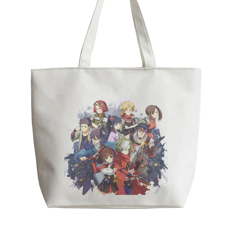 

Kabaneri of the Iron Fortress Anime Shopping Bags Tote bag Canvas bag Cartoon Handbag Cute Gift AN063