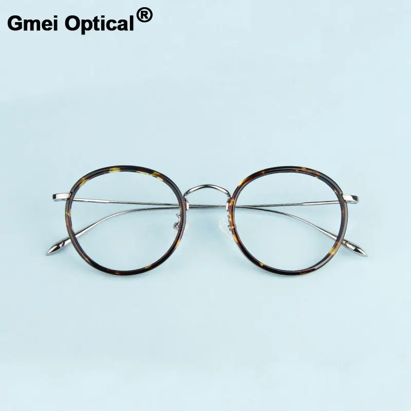 

Gmei Optical Stylish Decoration Optical Eyeglasses Frames Myopia Round Metal Alloy Women Spectacles Oculos De Grau Eyewear A8066