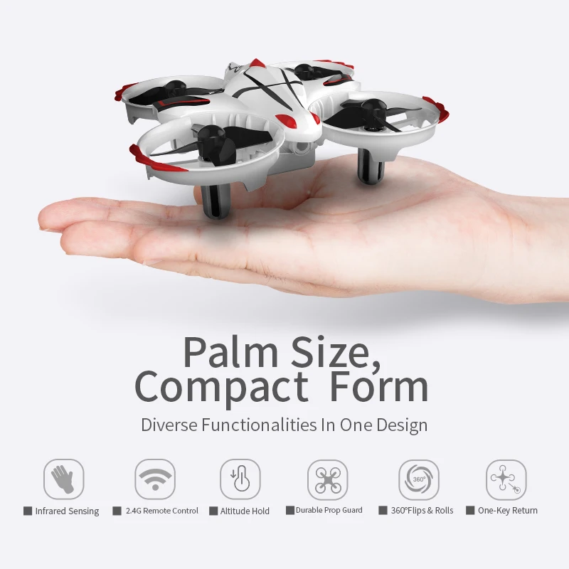 

Mini Dron JJRC H56 TaiChi Mini Infrared Sensing RTF Altitude Hold Control Remote Control Mode RC Drone Quadcopter vs jjrc h36