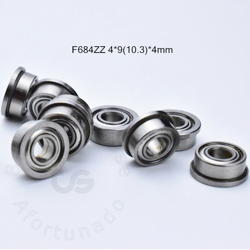 F684ZZ 4*9 (10 3) * 4 мм 10 шт. Подшипник Бесплатная доставка ABEC-5 фланцевые подшипники 684 F684