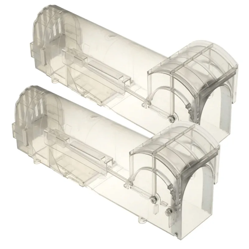 1 шт. устройство ловушки для мыши клетка для мыши пластиковая ловушка клетка многоразовая ловушка для мыши ловушка для ловли приманки гуманная клетка для мышей грызунов Борьба с вредителями - Цвет: White transparent