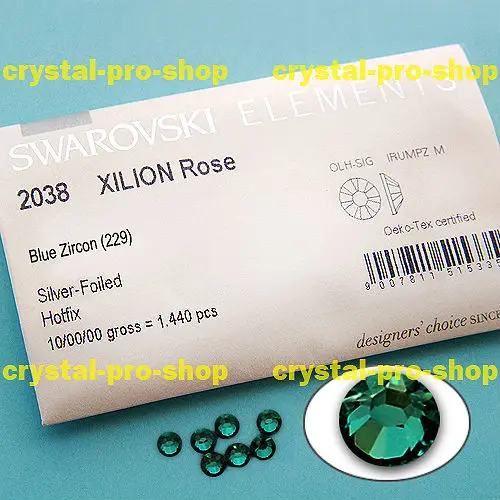 Swarovski элементы ss6 синий циркон ( 229 ) 1440 железа на 6ss горячей - исправление 2 мм Flatback