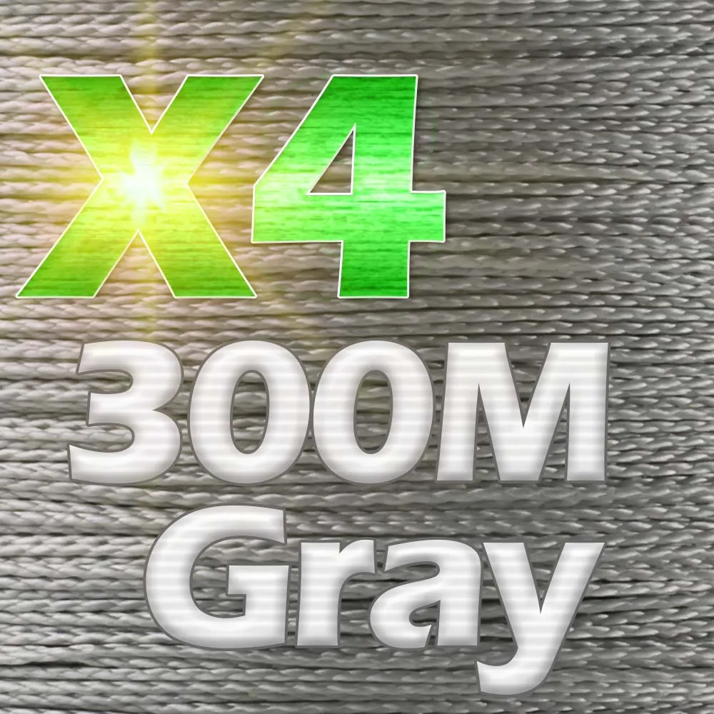 X4-300M-Gray JOSBY 300 м 500 м 1000 м 4 нити 8 нитей многоцветная ПЭ плетеная проволока многофиламентная супер сильная леска Новинка - Цвет: X4-300M-Gray