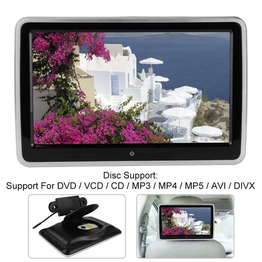 Clearance 10.1 inches Car DVD Player Large Screen HD Display Car Headrest DVD MP5 Multimedia Video Player Portable Monitor Android player 2