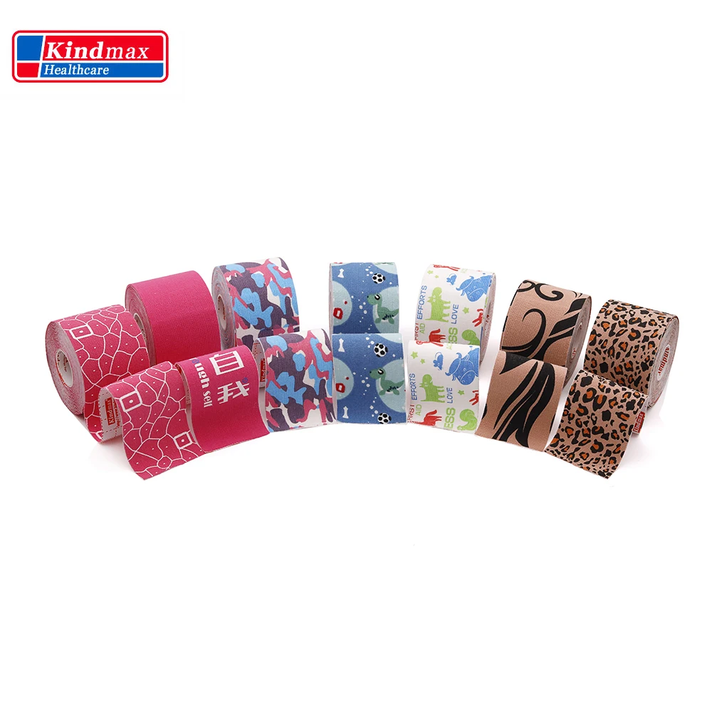 

Kindmax Kinesiology Tape 5cm x 5M Muscle Bandage Athletic Sports Volleyball Cotton Waterproof Strapping Football Knee Protectors