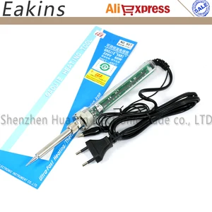 Бесплатная доставка Высокое качество 907 Регулируемая постоянная температура свинцовый внутренний нагрев Электрический паяльник 220 в ЕС 60 Вт - изображение