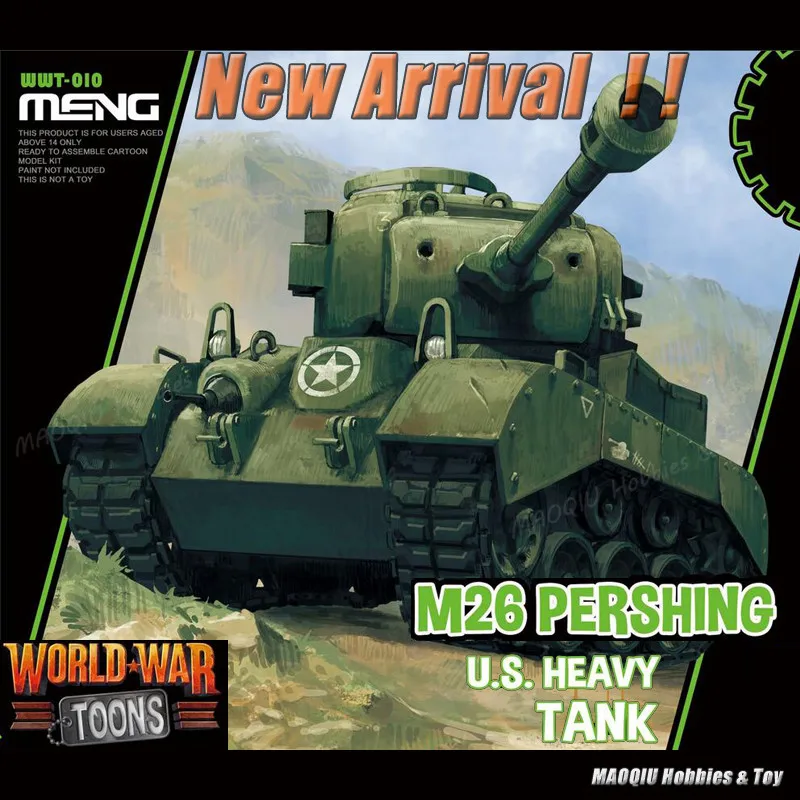 

MENG WWT 008 009 010 011 Panzer 38T M26 Q Version Tank Somua S-35 Sherman firefly M26 Pershing Military Assembly Model