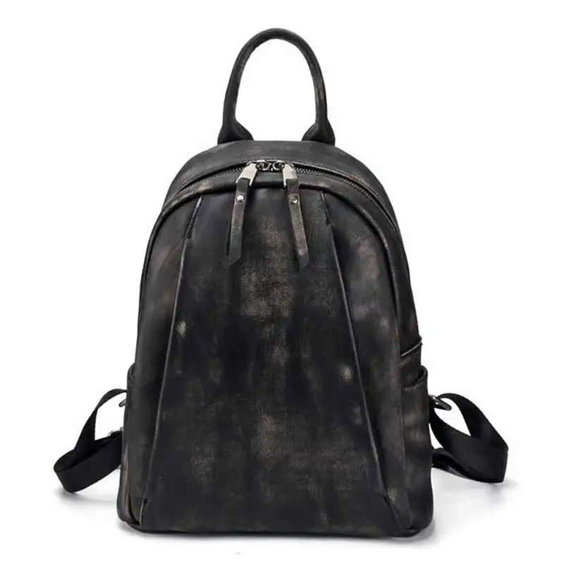 

Hand-painted tree tall bark hand-held practical backpack with retro style