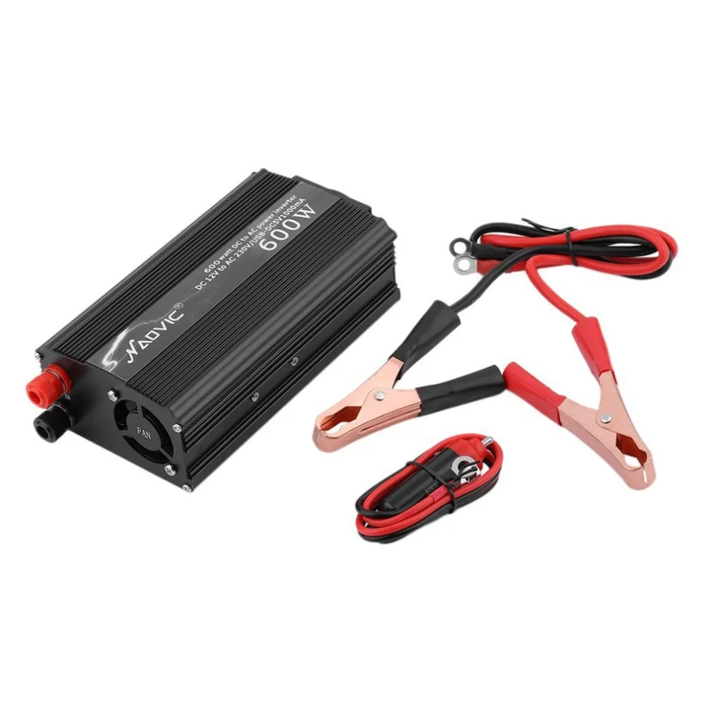 

Naovic Power Converter Car Inverter Transformer Vehicle Power Supply Car Travel Voltage Convert 600W 12V To 230V EU Plug