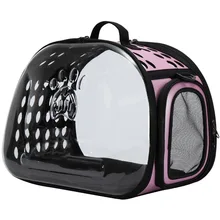 Сумка-переноска для кошек и собак, дорожная сумка для домашних животных, прозрачные складные дышащие уличные сумки для щенков, дорожные сумки для переноски, уличные товары