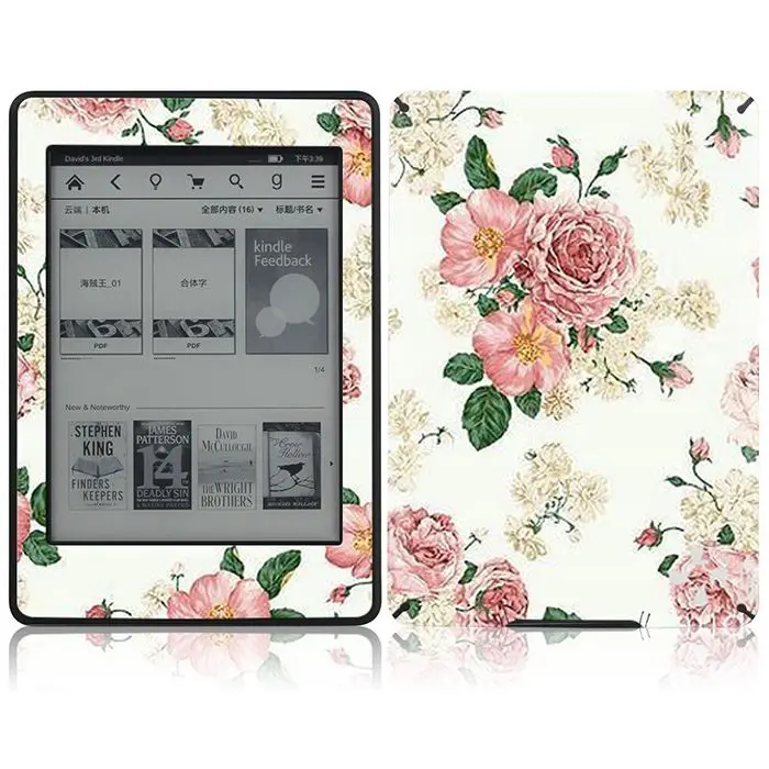 

Skin Sticker Waterproof Items For Amazon Kindle Paperwhite 3 Vinyl Decal Follwer Pattern