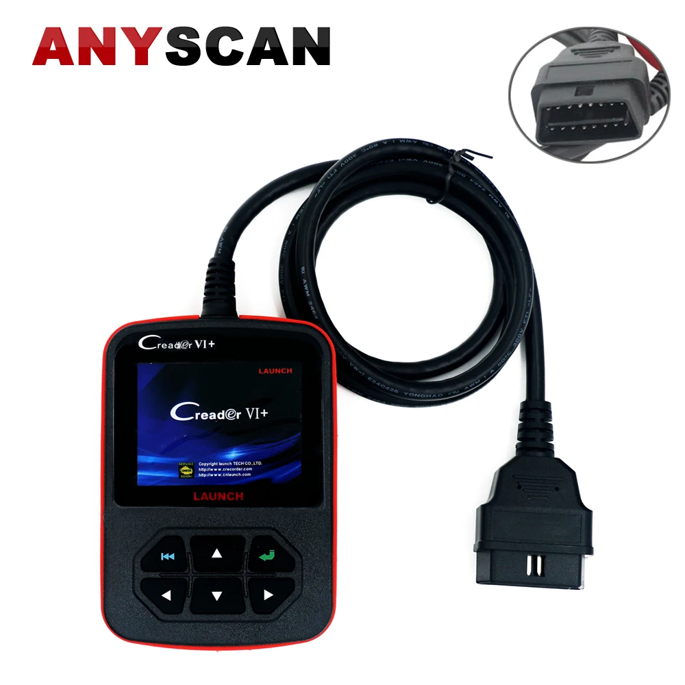

100% Original Launch Creader 6+ CReader VI+ Support JOBD/OBDII Auto Code Reader for Honda Toyota CReader VI Plus Free Shipping