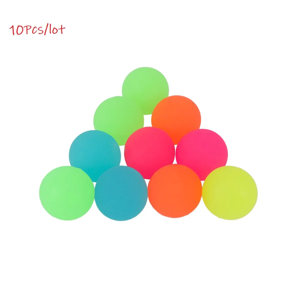 

New 10Pcs/lot Luminous Moonlight High Bounce Toy Balls Kids Gift Party Favor Decoration Kids Glow in the Dark Bouncing Ball